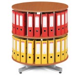 Archivační otočná skříň - 2 patra - šedá